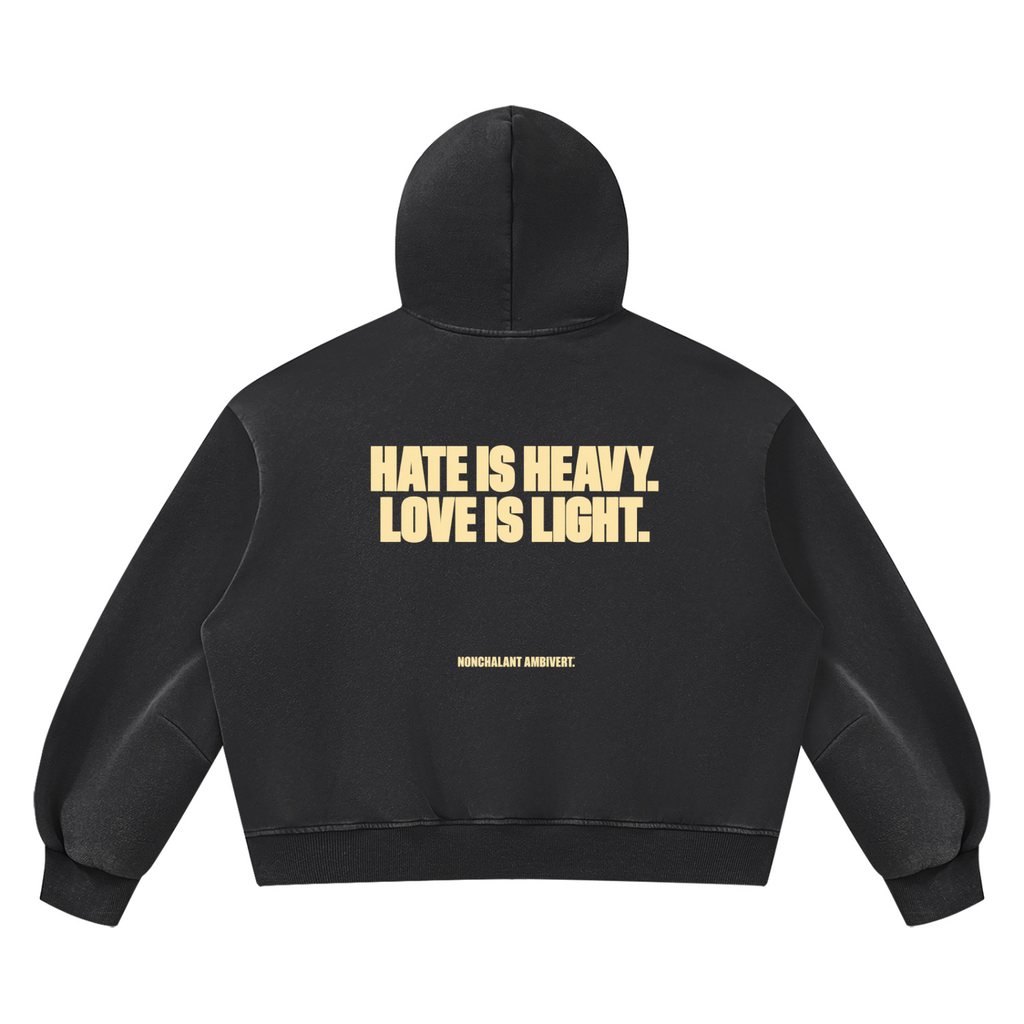 Unisex Vintage Wash Boxy Fleece Hoodie