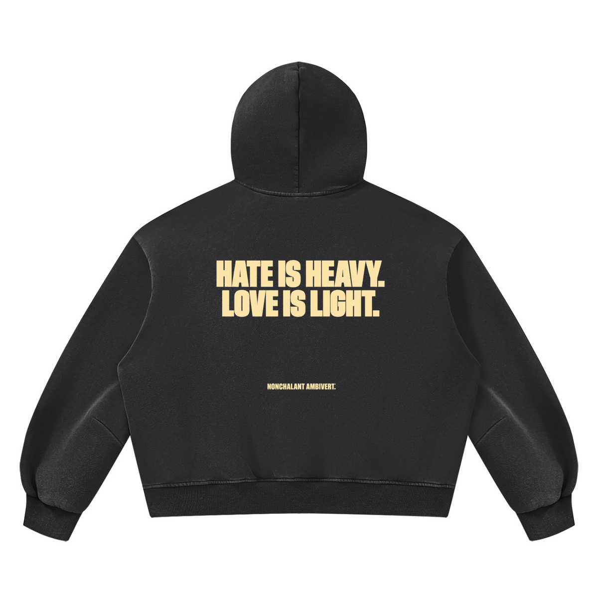 Unisex Vintage Wash Boxy Fleece Hoodie
