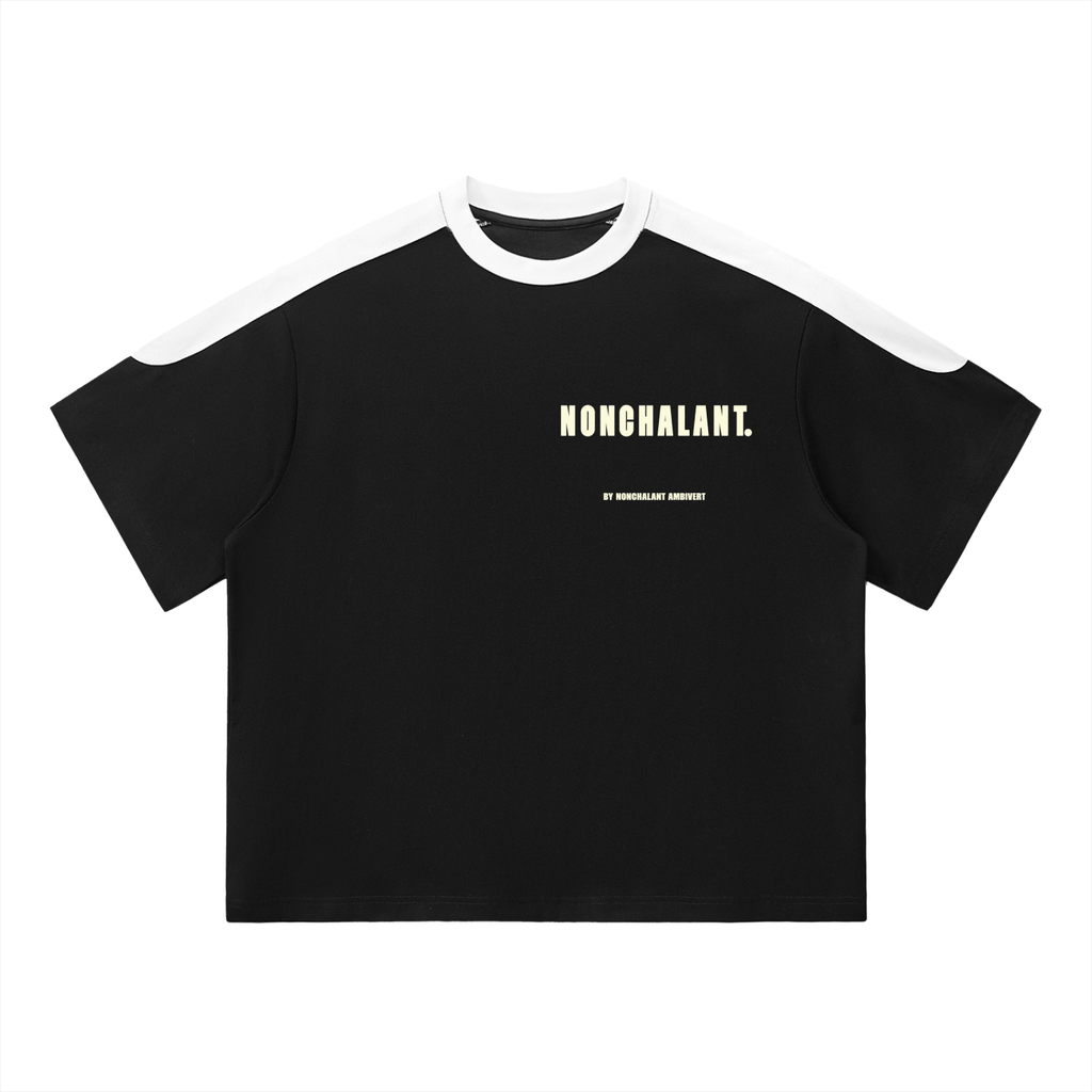 Unisex Color Block Oversized T-Shirt