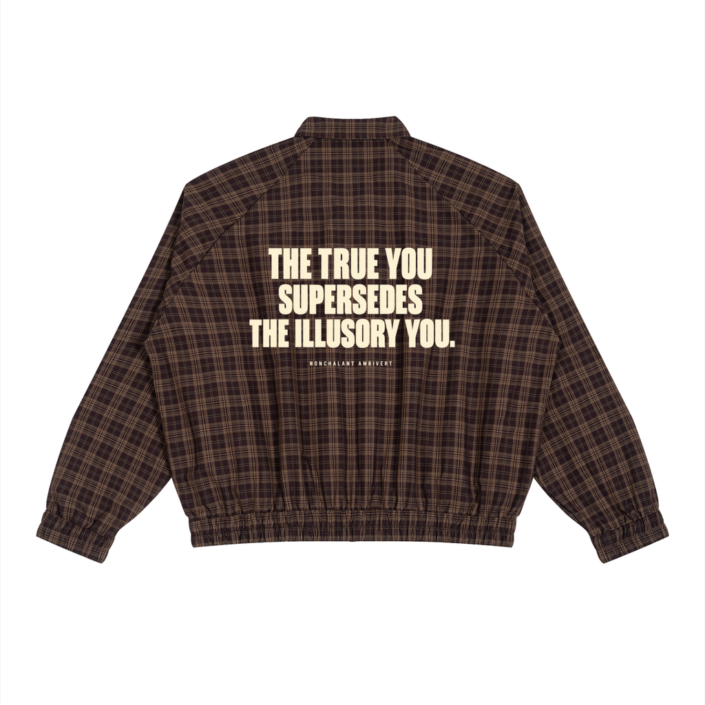 Unisex Plaid Full-Zip Track Jacket