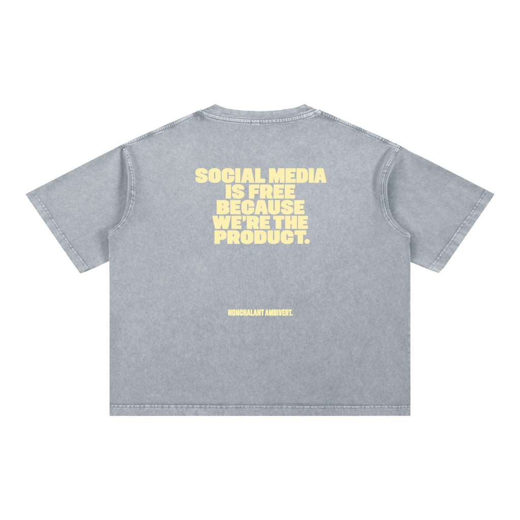 Mineral Wash Boxy Cotton T-Shirt