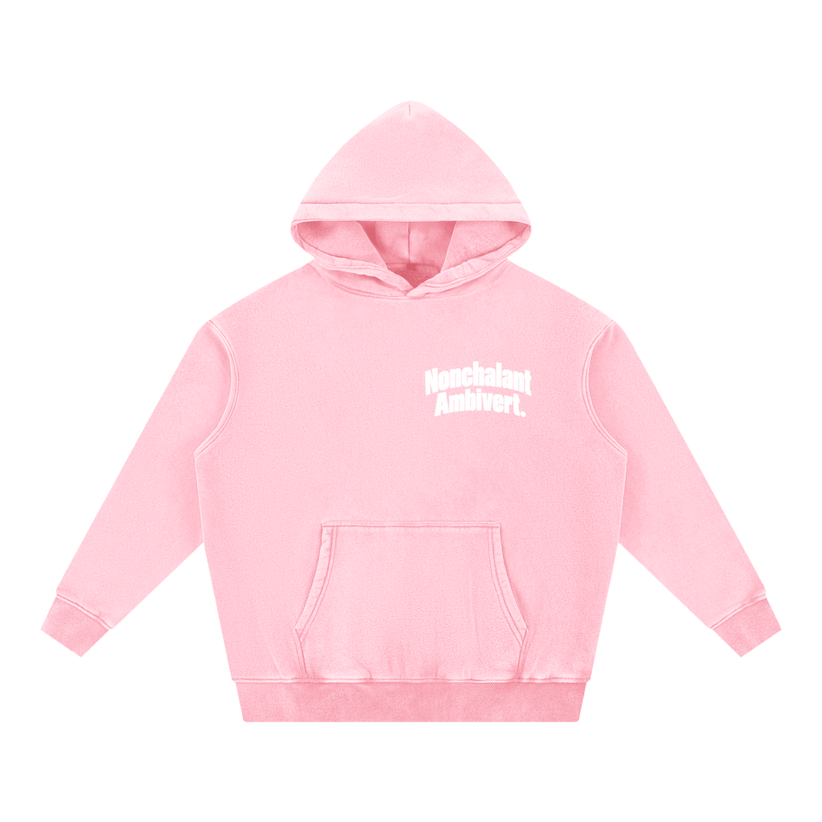 Snow Wash Fleece Oversize Hoodie