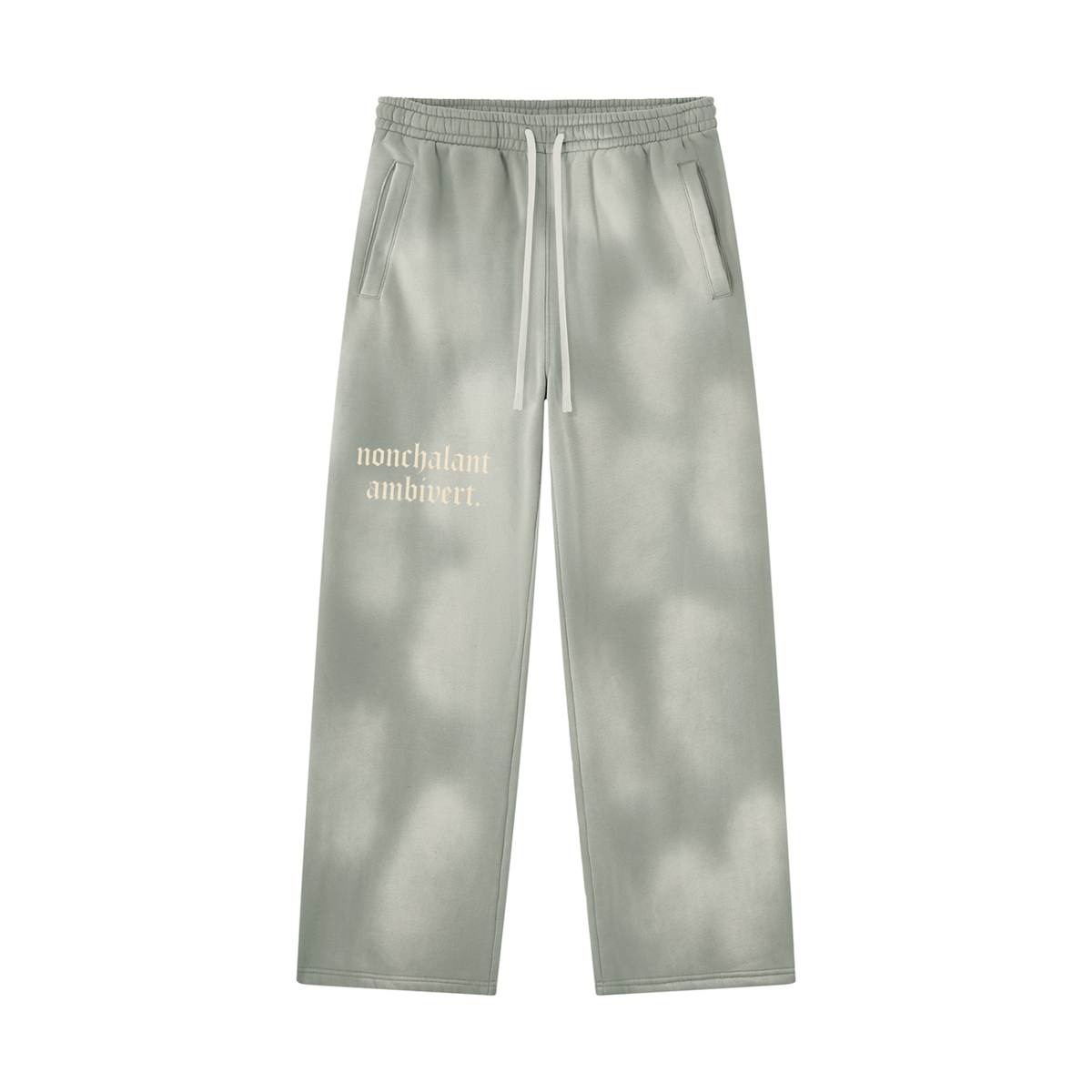 Unisex Sunfade Wide Leg Fleece Sweatpants