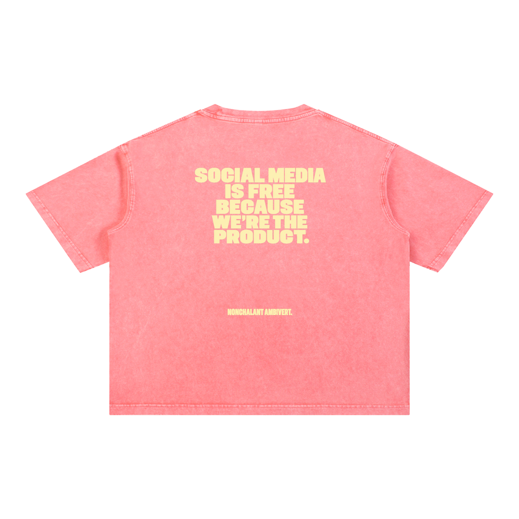 Mineral Wash Boxy Cotton T-Shirt