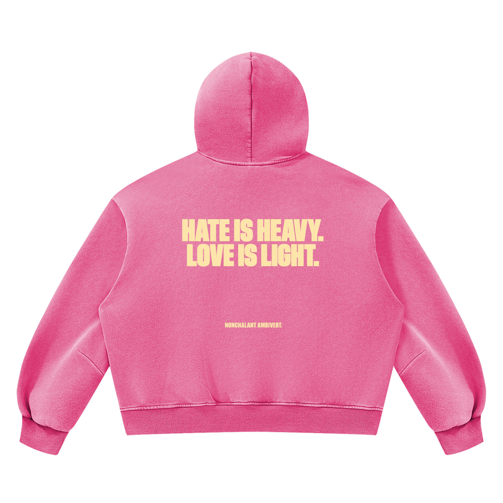 Unisex Vintage Wash Boxy Fleece Hoodie