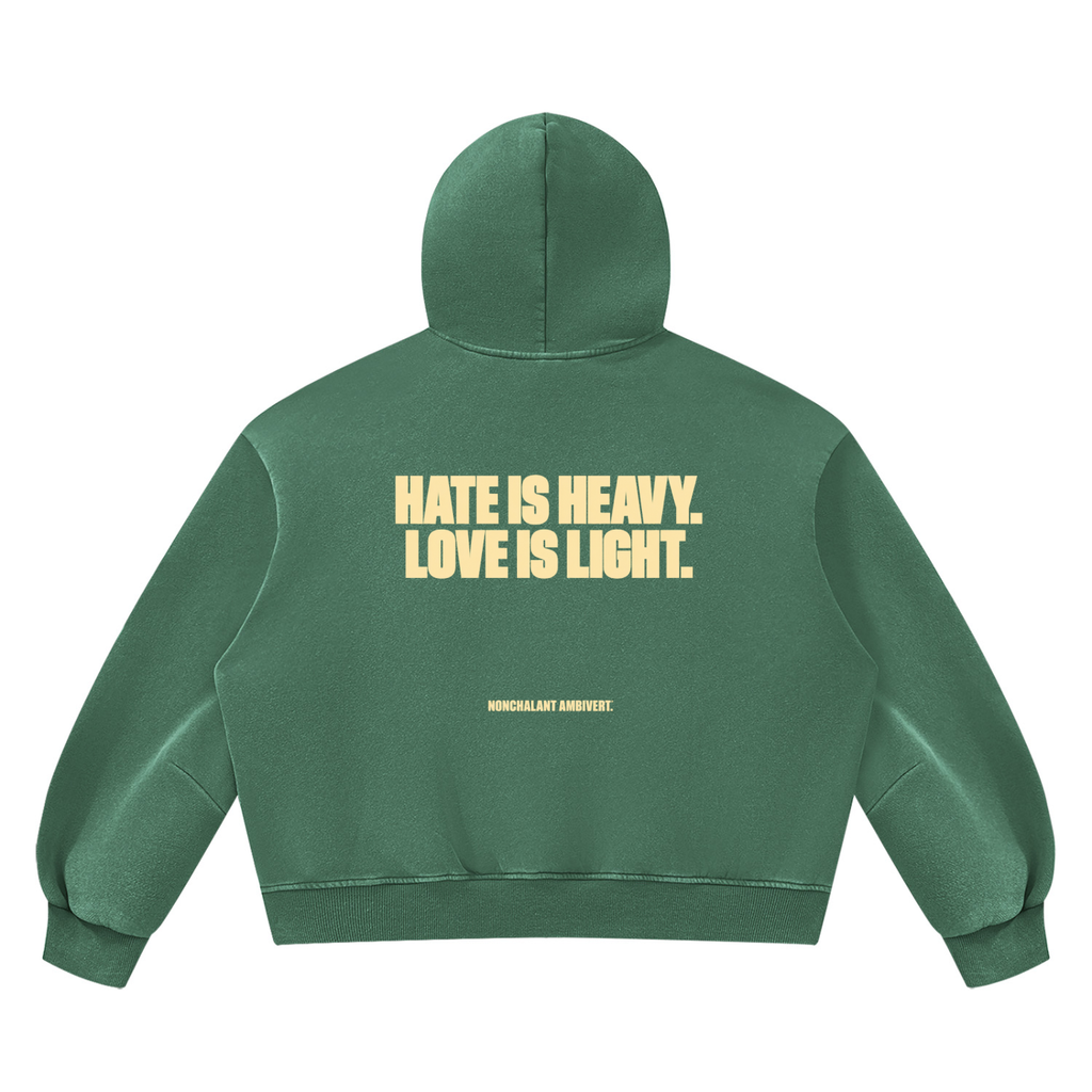 Unisex Vintage Wash Boxy Fleece Hoodie