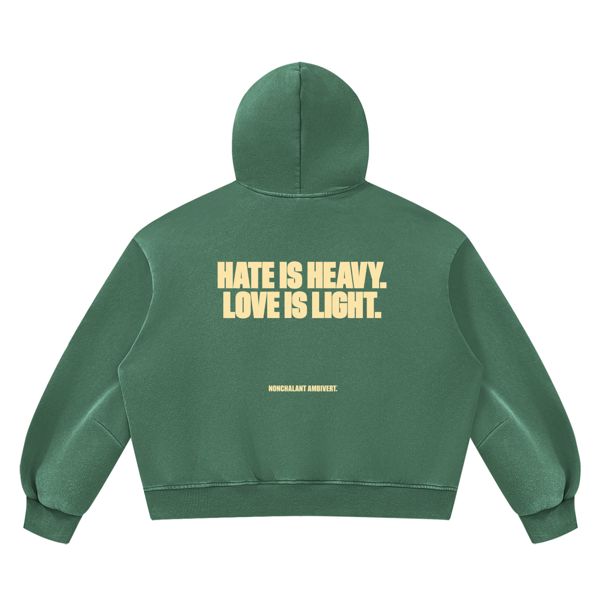 Unisex Vintage Wash Boxy Fleece Hoodie