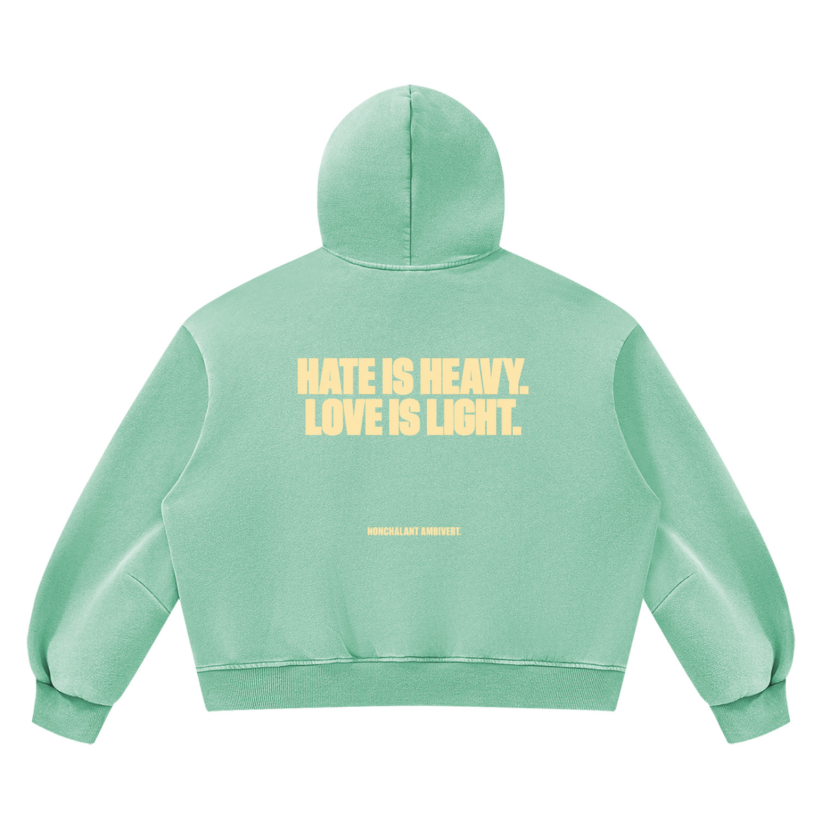 Unisex Vintage Wash Boxy Fleece Hoodie