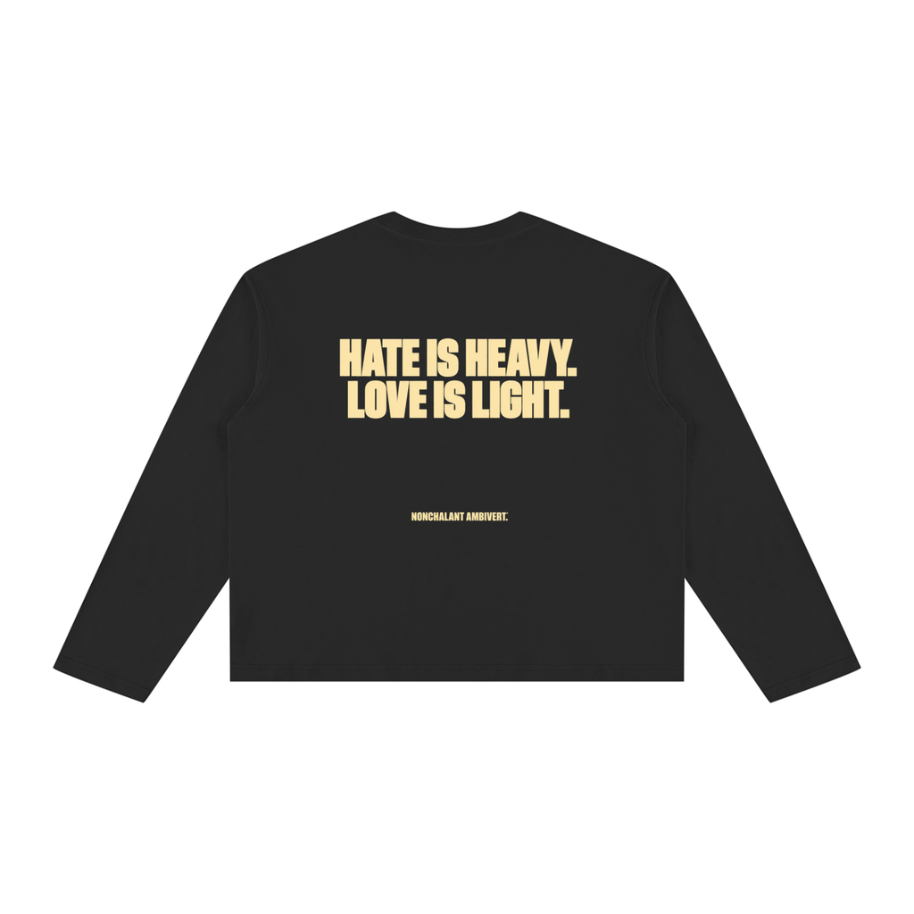 Unisex Vintage Wash Long Sleeve Boxy T-Shirt