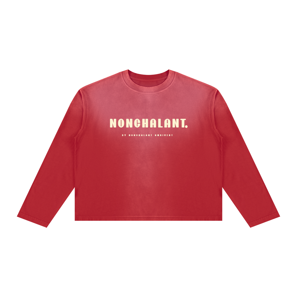 Unisex Sunfade Boxy Long Sleeve T-Shirt