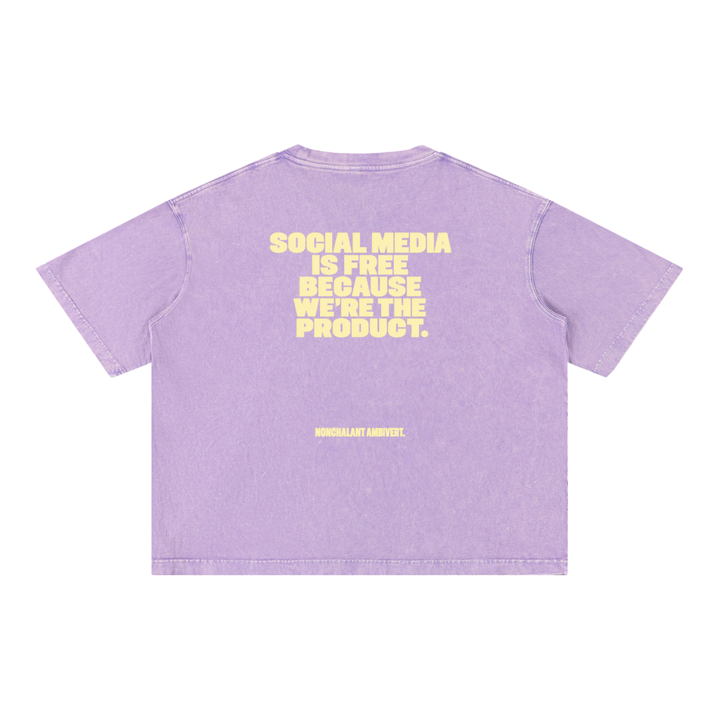 Mineral Wash Boxy Cotton T-Shirt