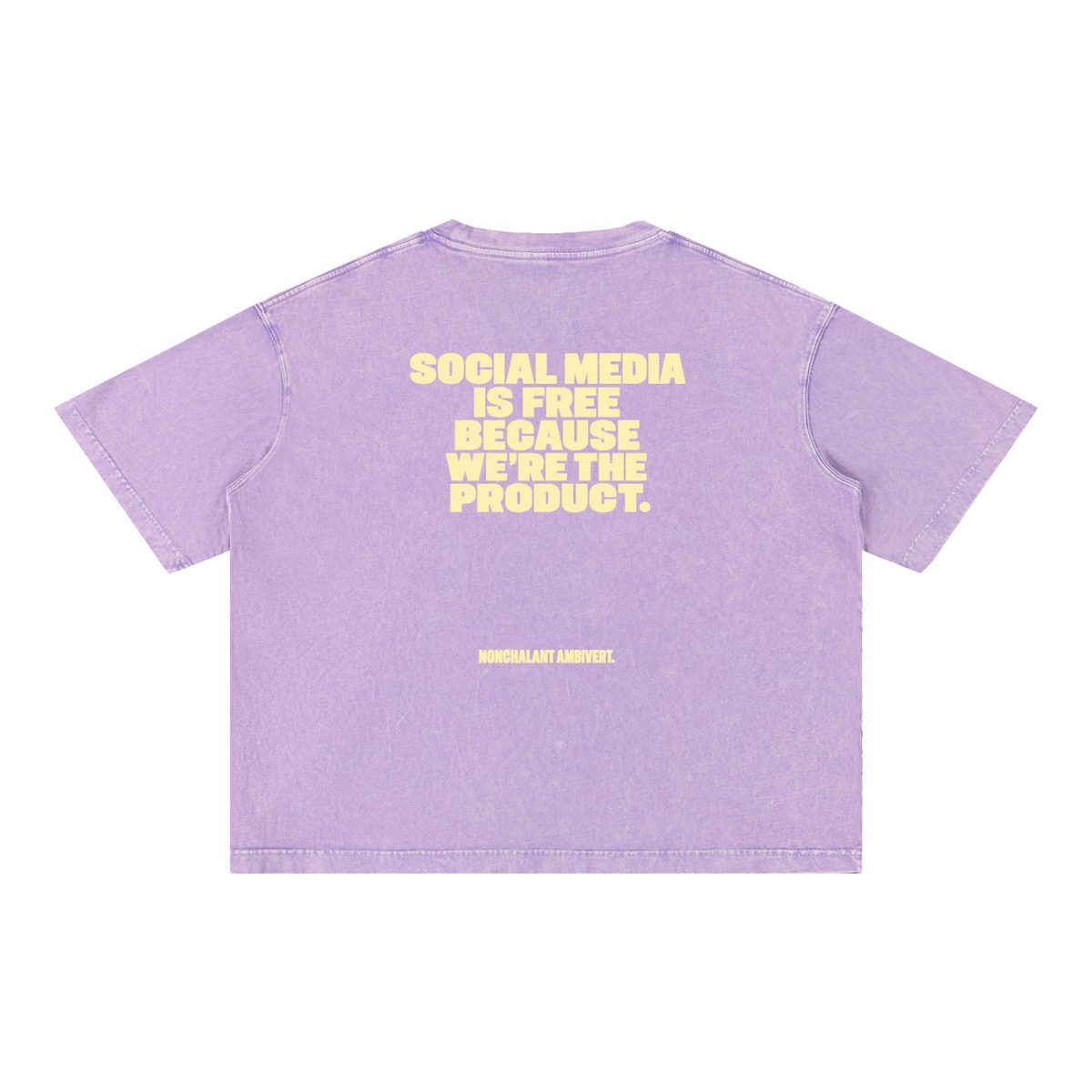 Mineral Wash Boxy Cotton T-Shirt