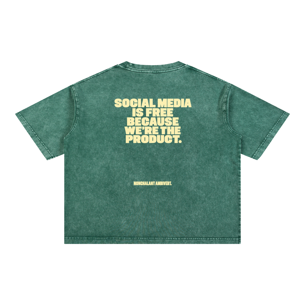 Mineral Wash Boxy Cotton T-Shirt