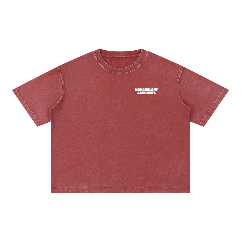 Mineral Wash Boxy Cotton T-Shirt