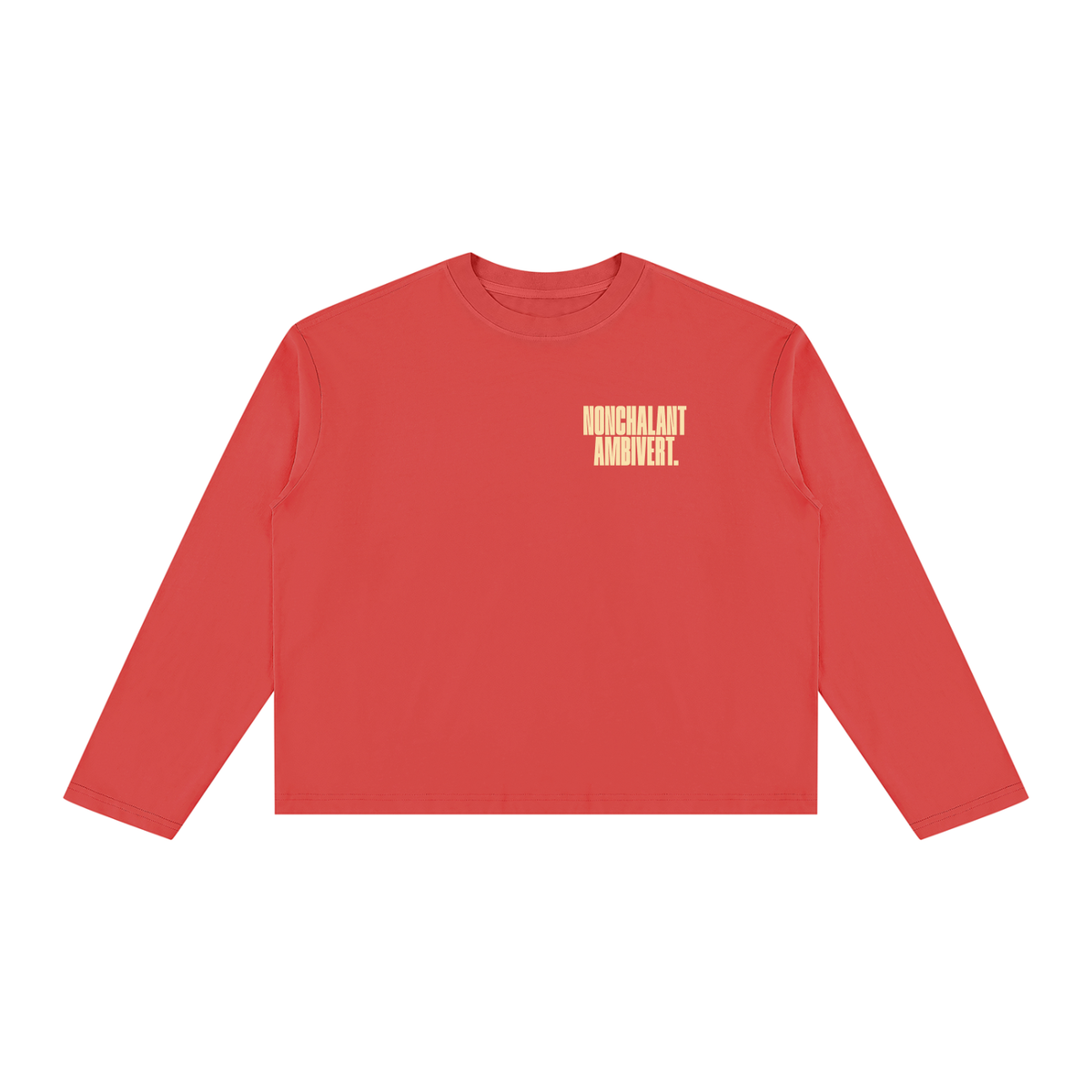 Unisex Vintage Wash Long Sleeve Boxy T-Shirt