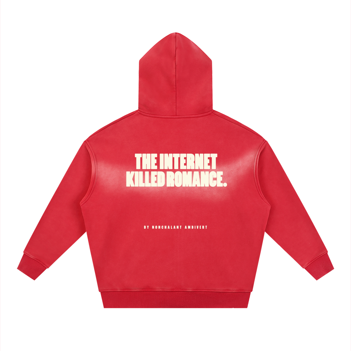 Sunfade Two-way Zipper Boxy Fleece Hoodie
