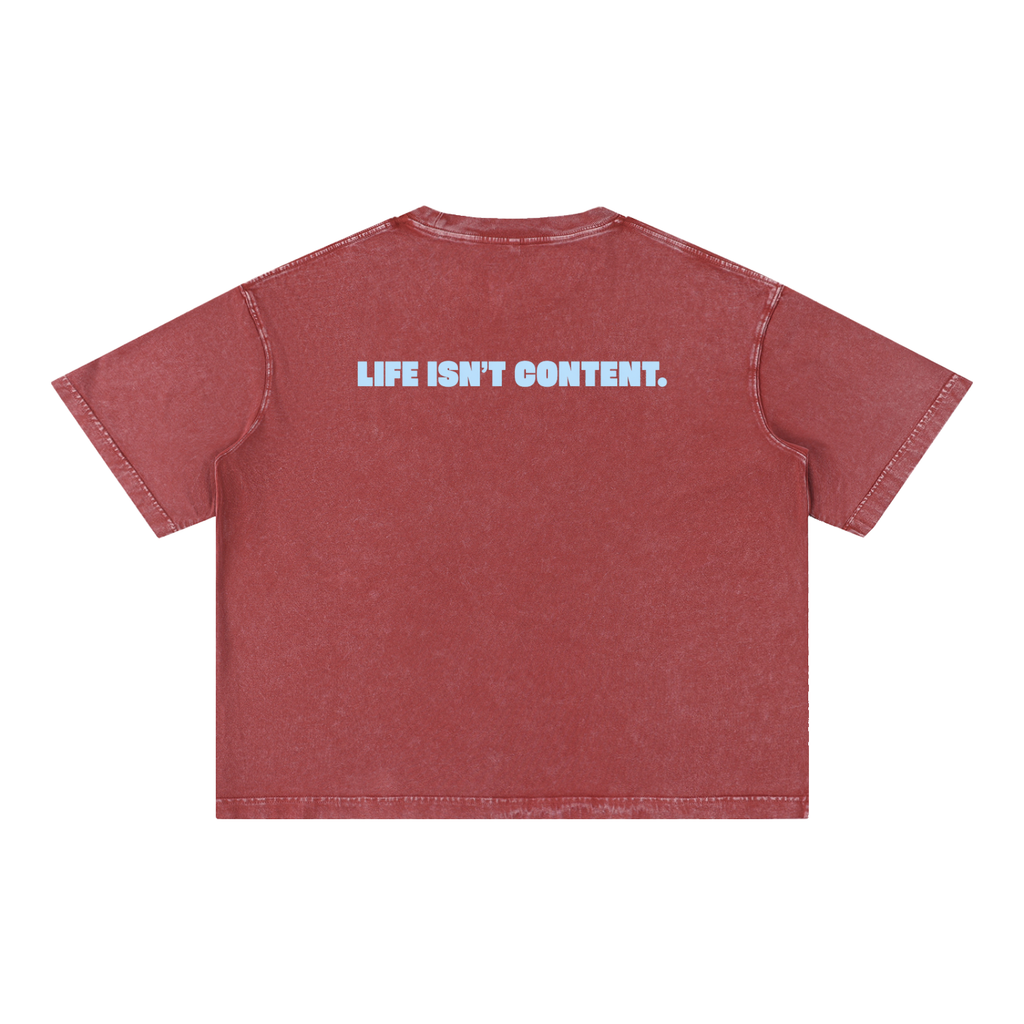 Mineral Wash Boxy Cotton T-Shirt