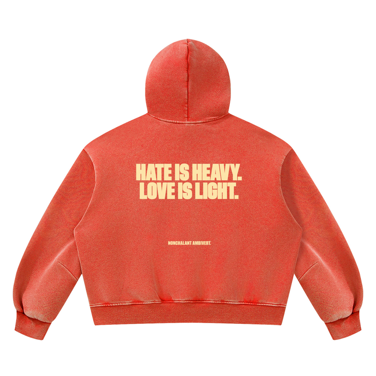 Unisex Vintage Wash Boxy Fleece Hoodie