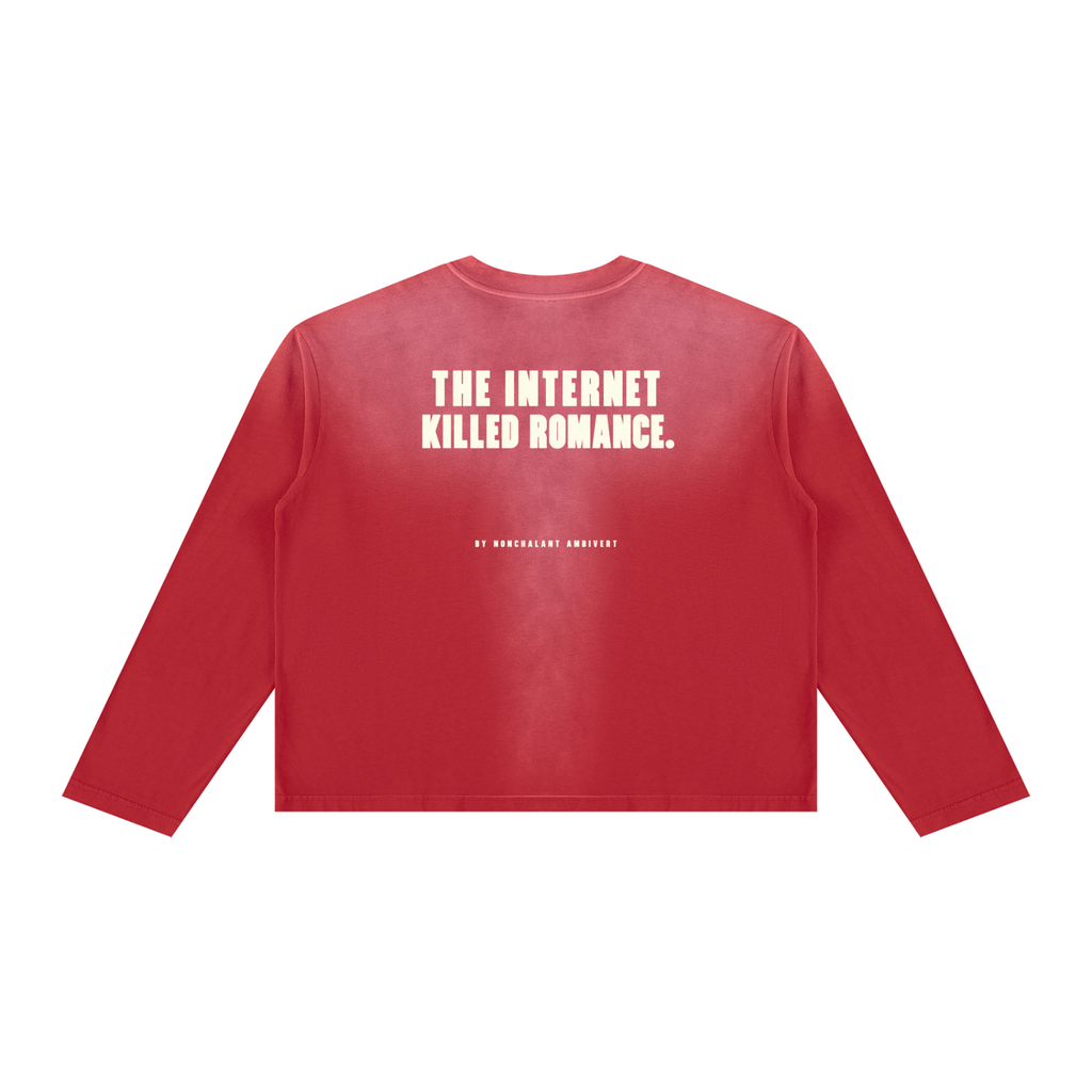 Unisex Sunfade Boxy Long Sleeve T-Shirt