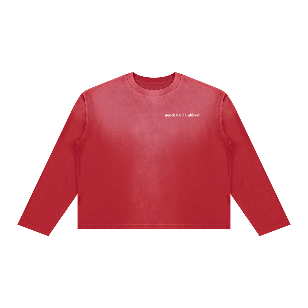 Unisex Sunfade Boxy Long Sleeve T-Shirt