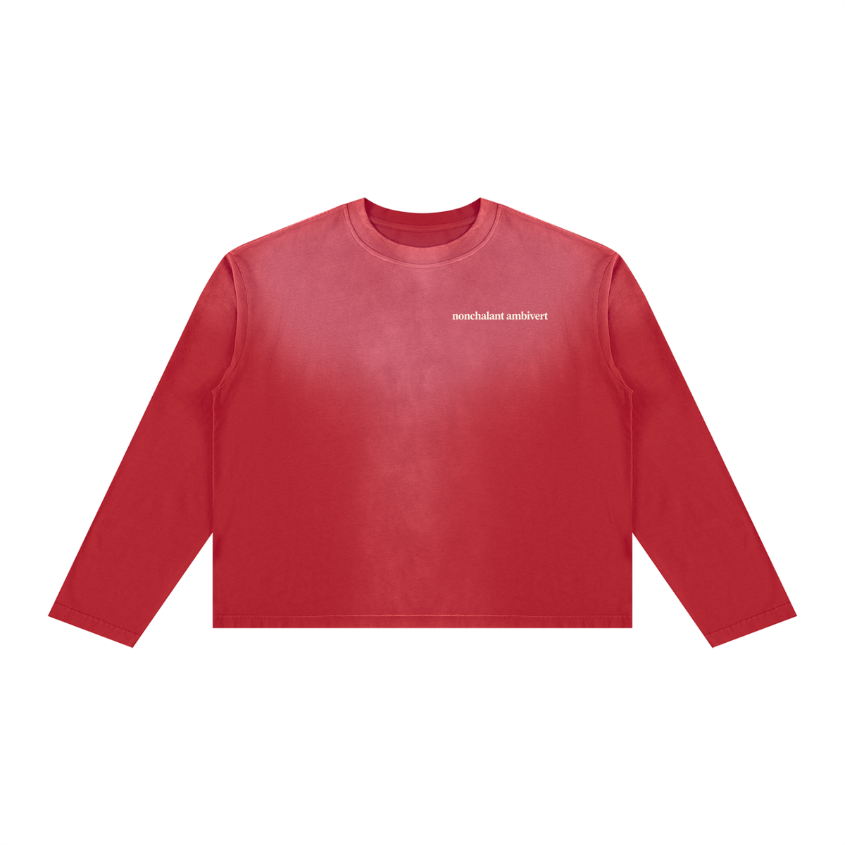 Unisex Sunfade Boxy Long Sleeve T-Shirt