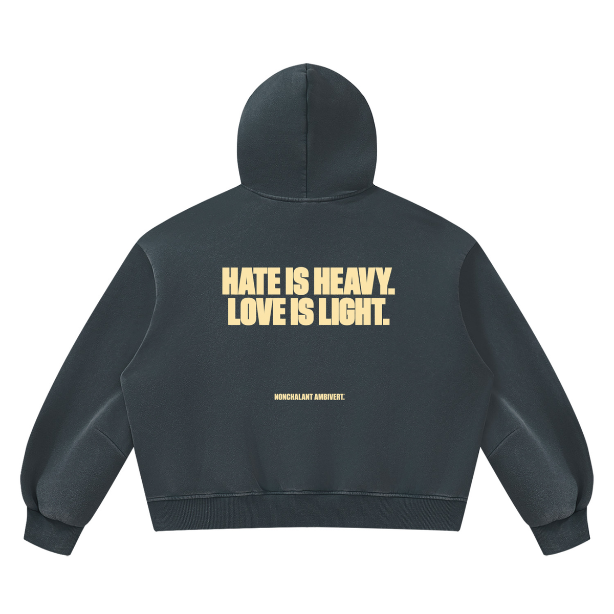 Unisex Vintage Wash Boxy Fleece Hoodie