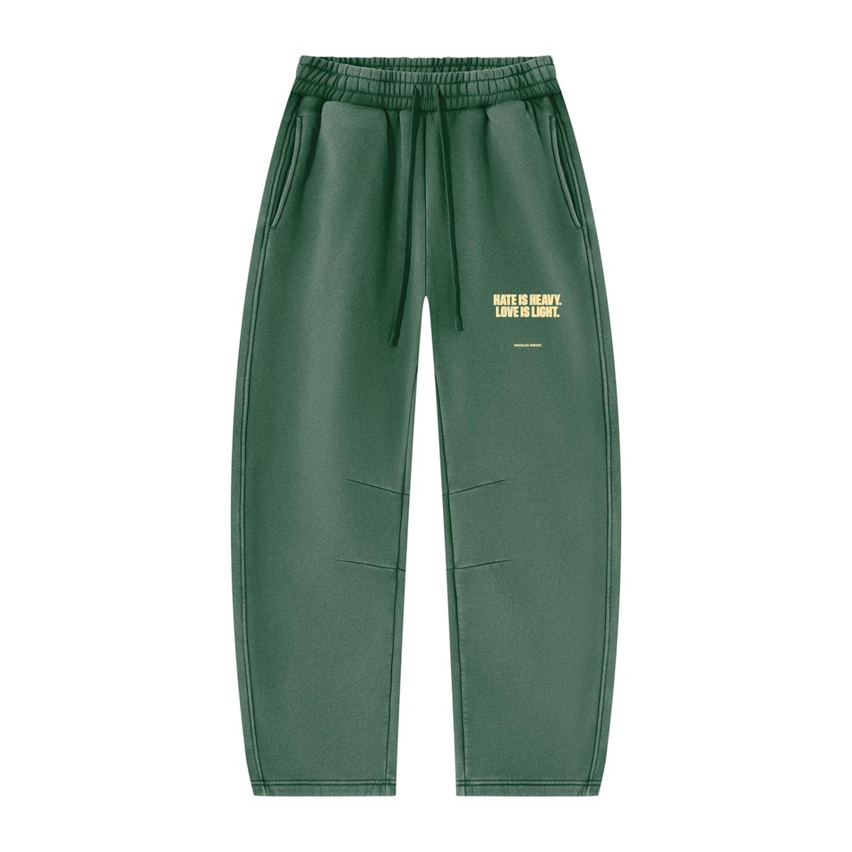 Unisex Vintage Wash Barrel Leg Fleece Sweatpants