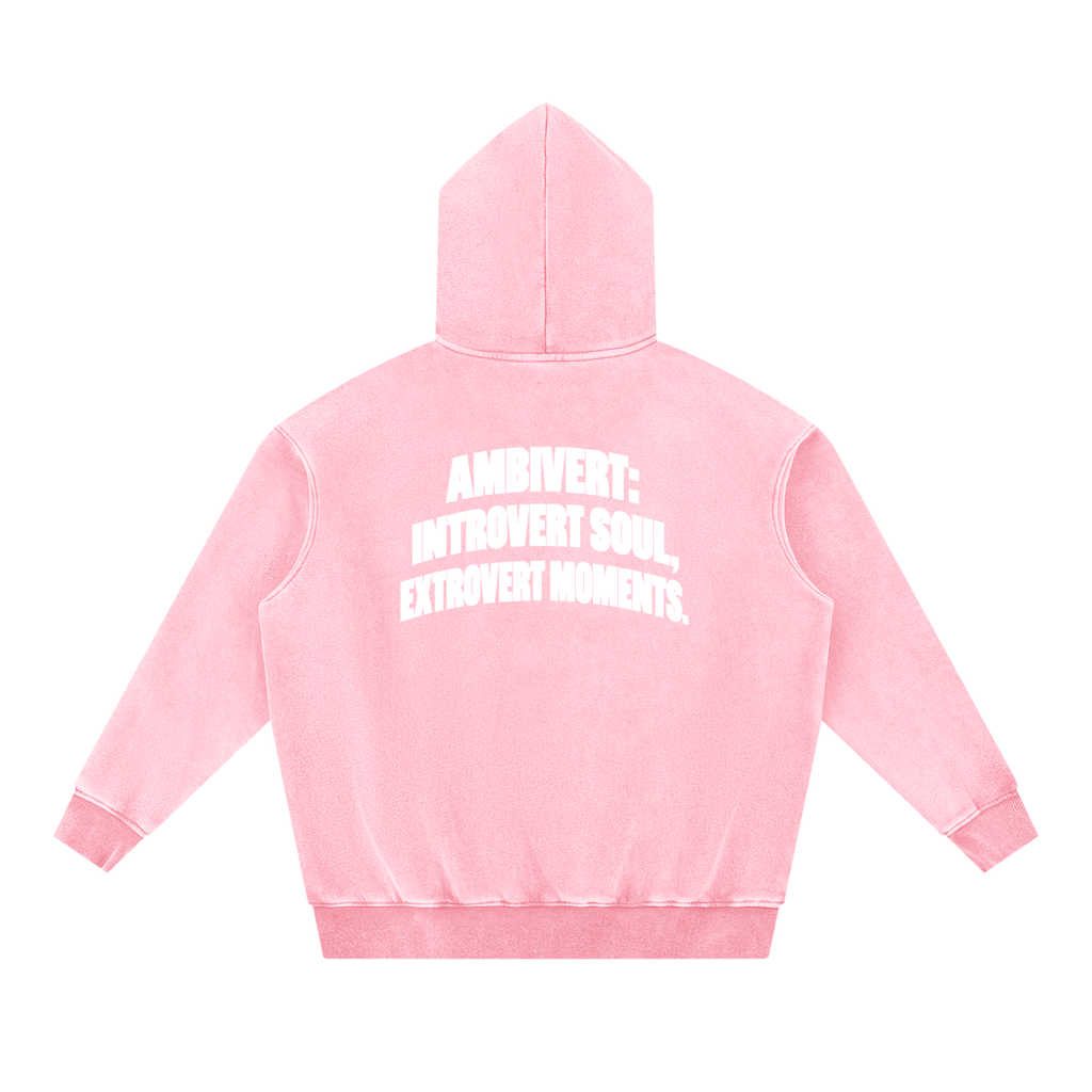 Snow Wash Fleece Oversize Hoodie