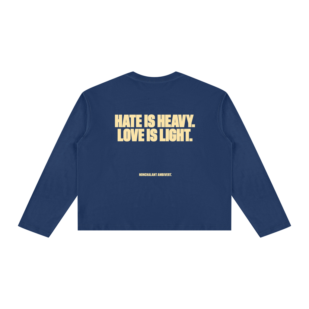 Unisex Vintage Wash Long Sleeve Boxy T-Shirt