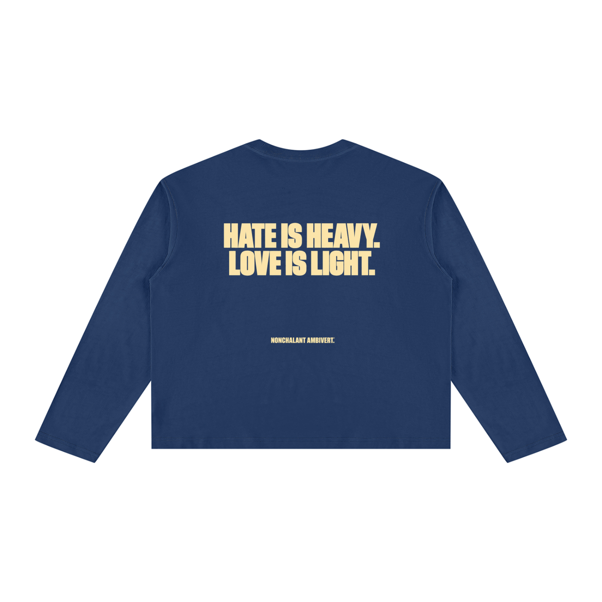 Unisex Vintage Wash Long Sleeve Boxy T-Shirt