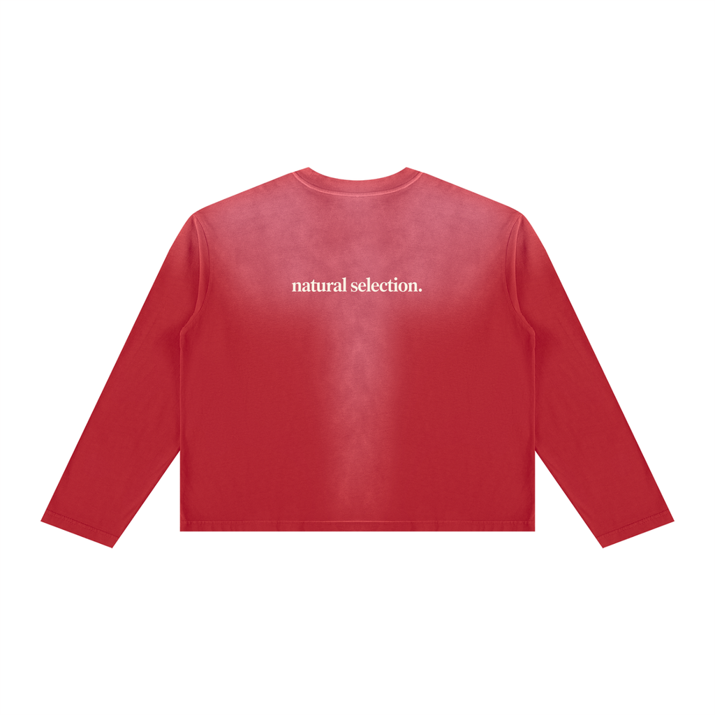 Unisex Sunfade Boxy Long Sleeve T-Shirt