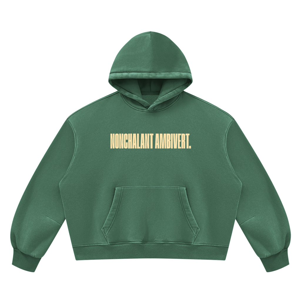 Unisex Vintage Wash Boxy Fleece Hoodie