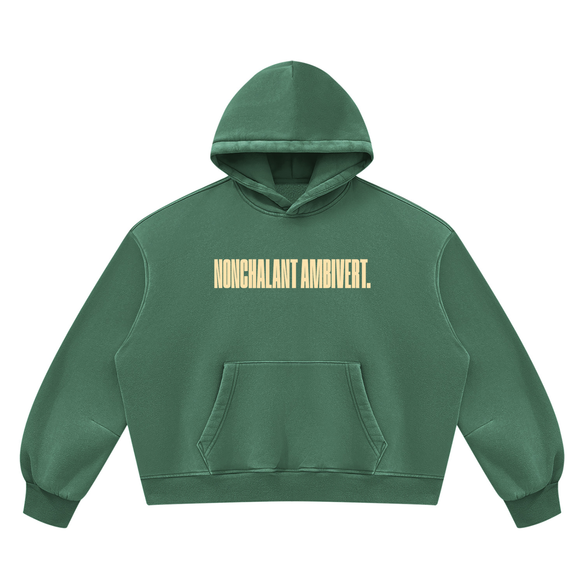 Unisex Vintage Wash Boxy Fleece Hoodie