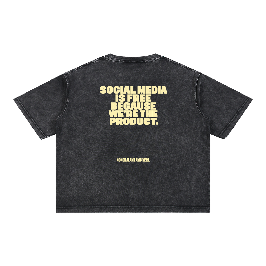Mineral Wash Boxy Cotton T-Shirt