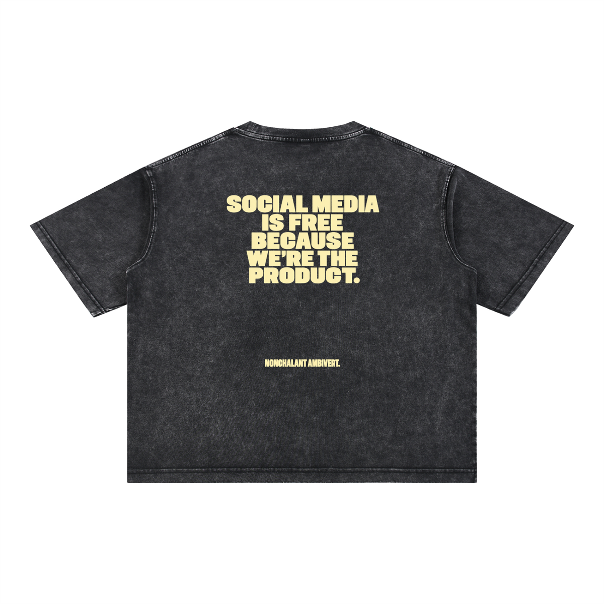 Mineral Wash Boxy Cotton T-Shirt