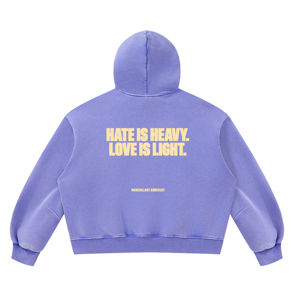 Unisex Vintage Wash Boxy Fleece Hoodie