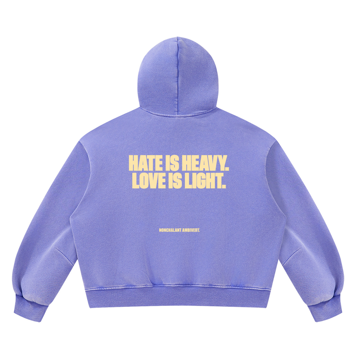Unisex Vintage Wash Boxy Fleece Hoodie
