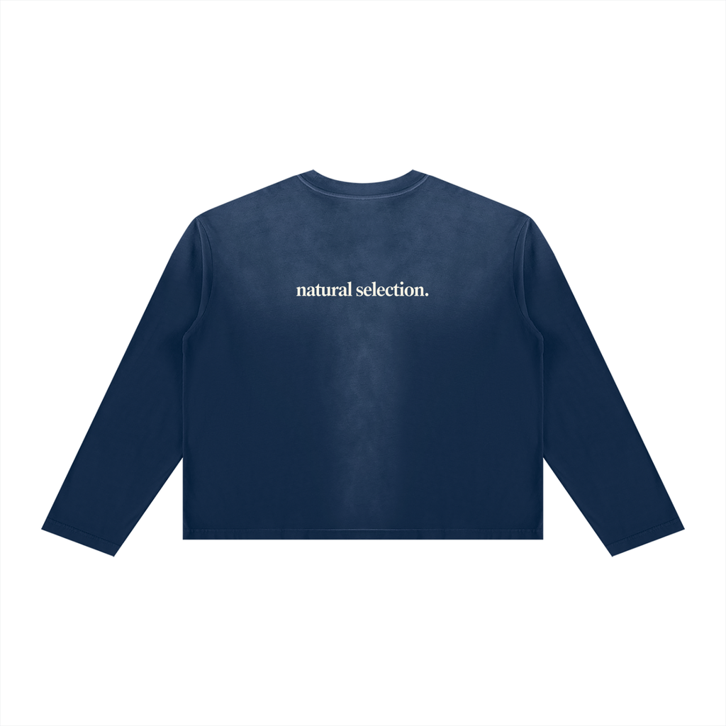 Unisex Sunfade Boxy Long Sleeve T-Shirt