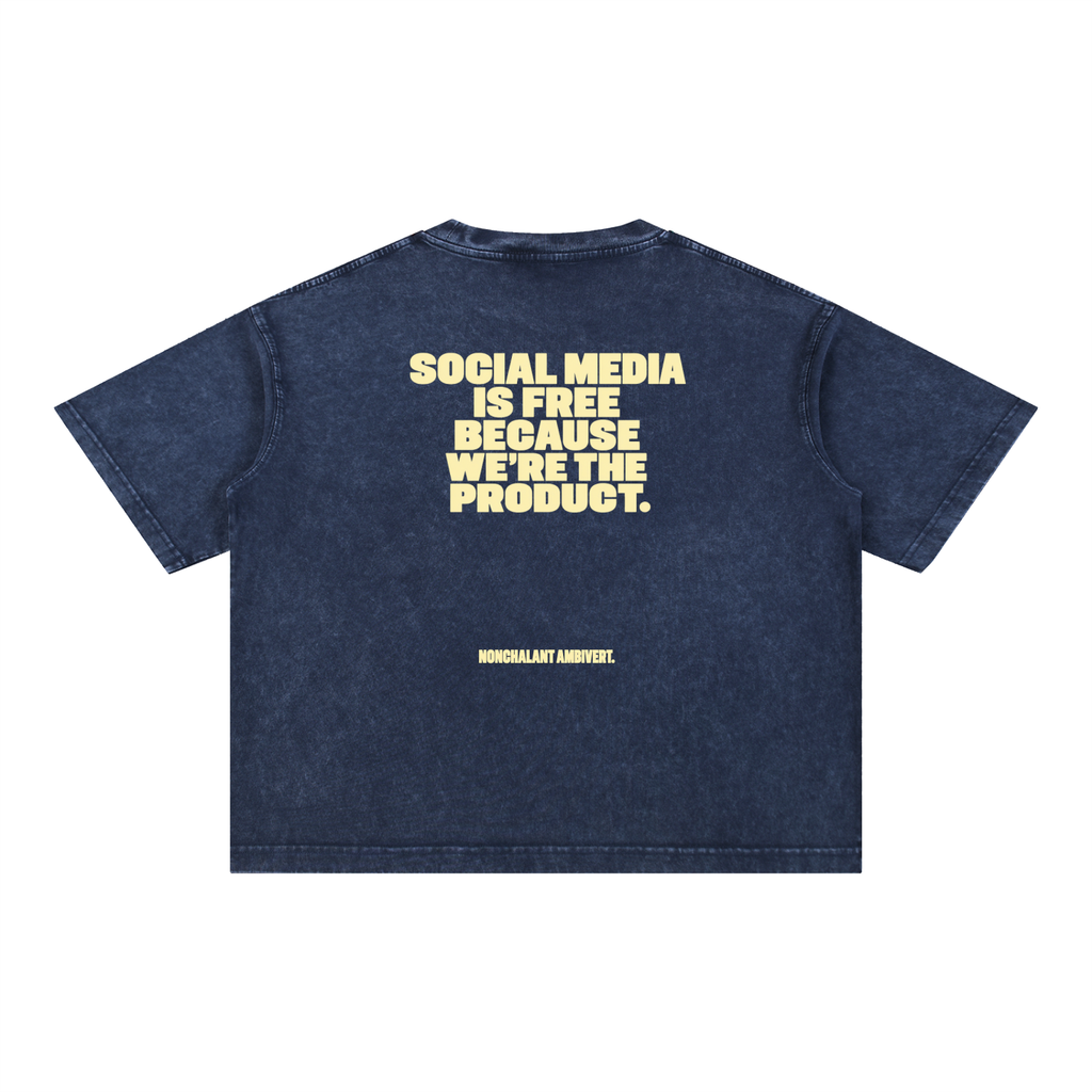 Mineral Wash Boxy Cotton T-Shirt