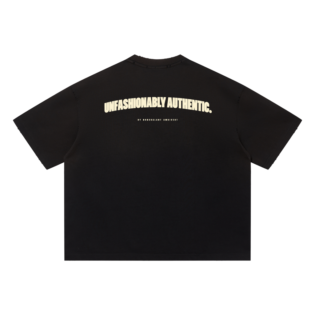Unisex Sun Fade Distressed Boxy T-Shirt