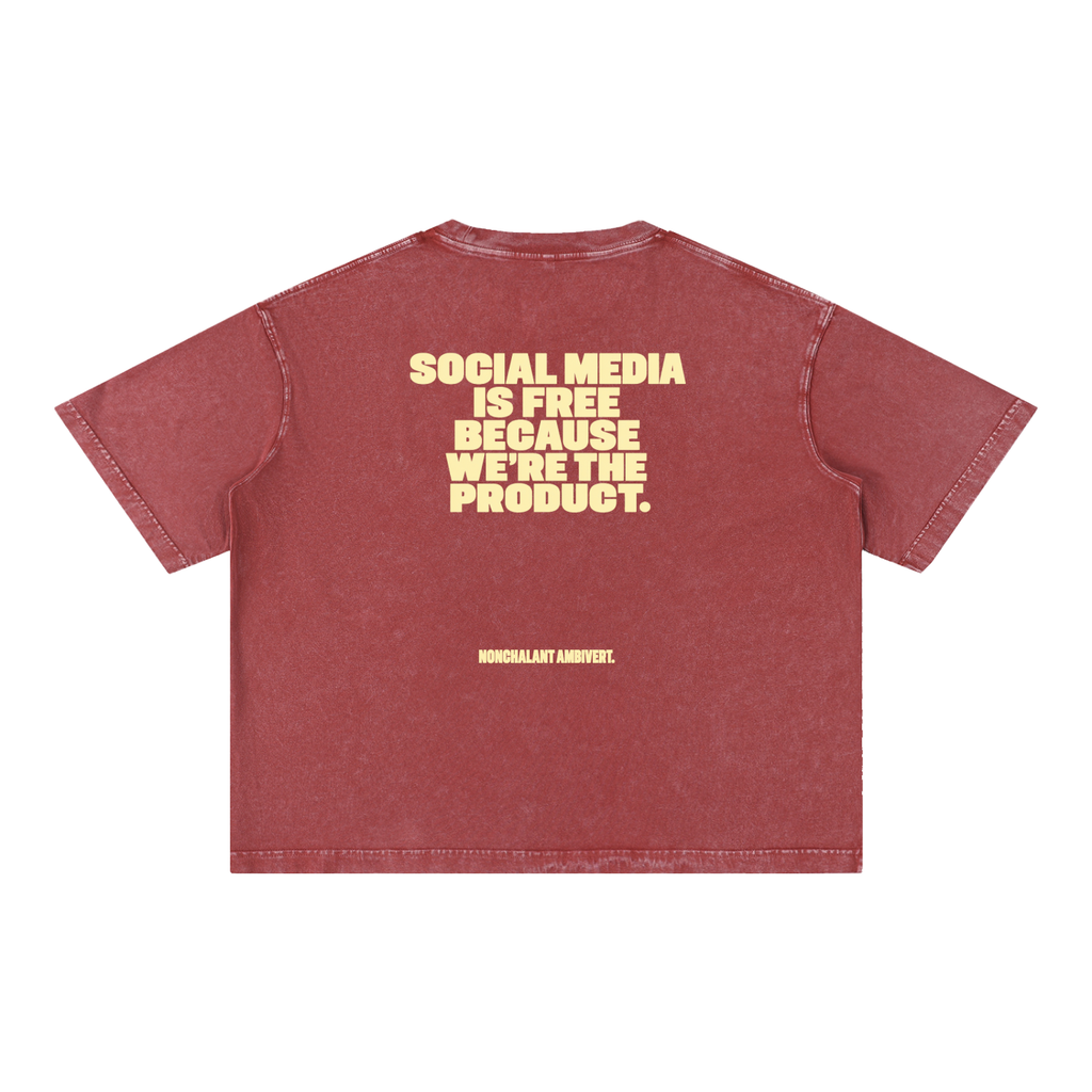 Mineral Wash Boxy Cotton T-Shirt
