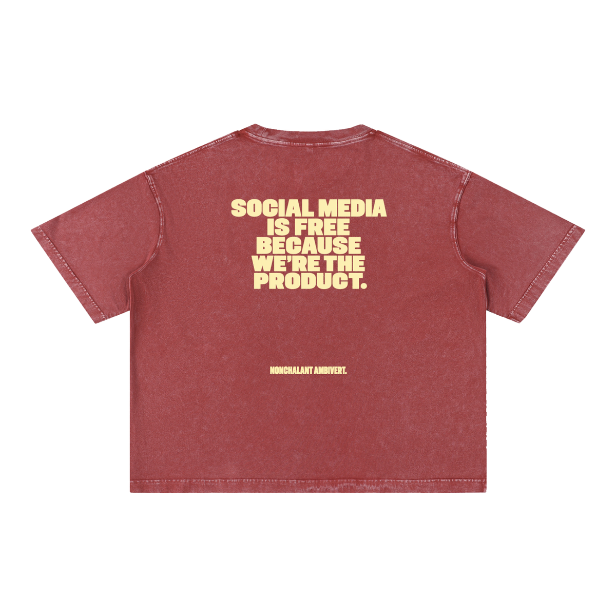 Mineral Wash Boxy Cotton T-Shirt
