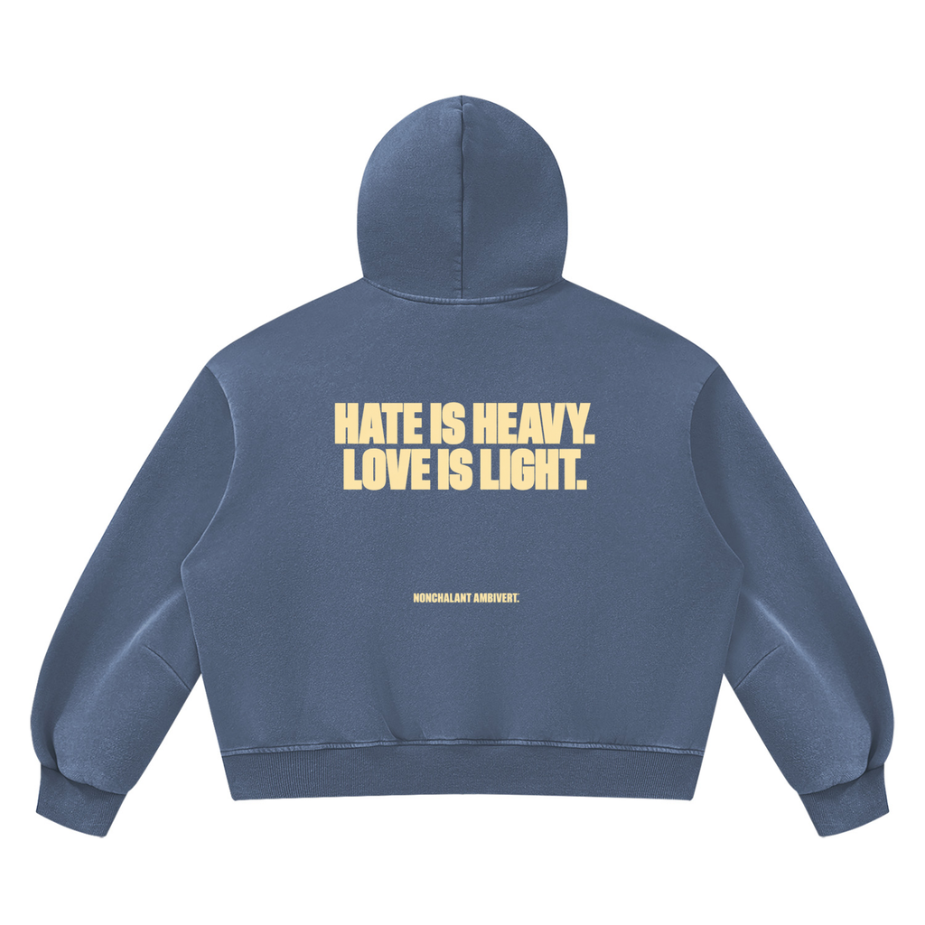 Unisex Vintage Wash Boxy Fleece Hoodie