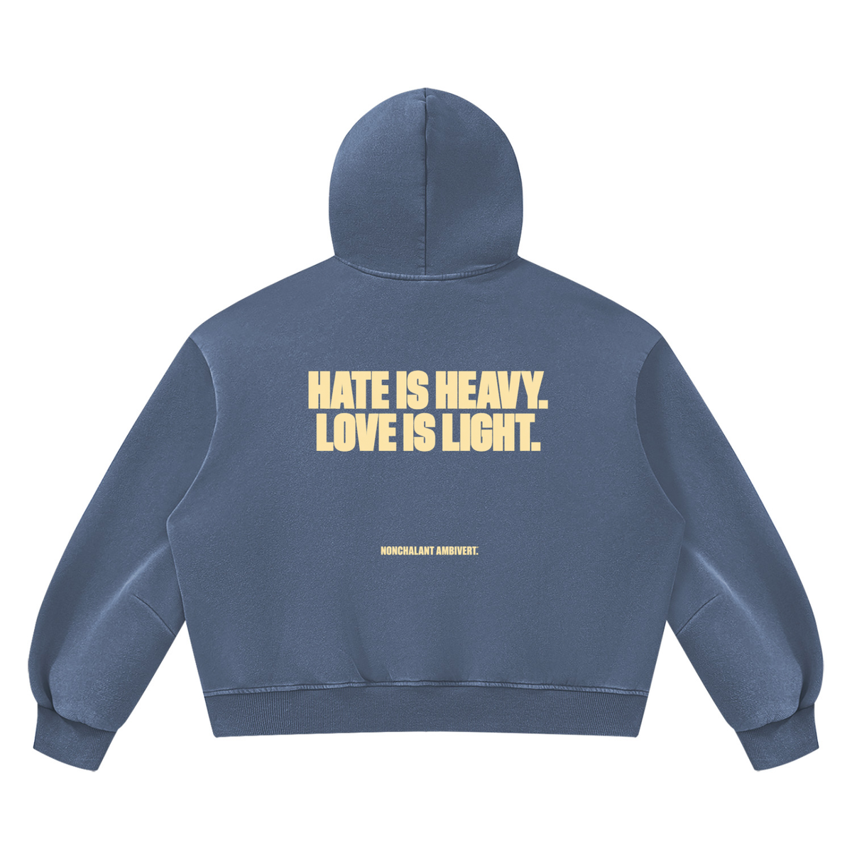 Unisex Vintage Wash Boxy Fleece Hoodie