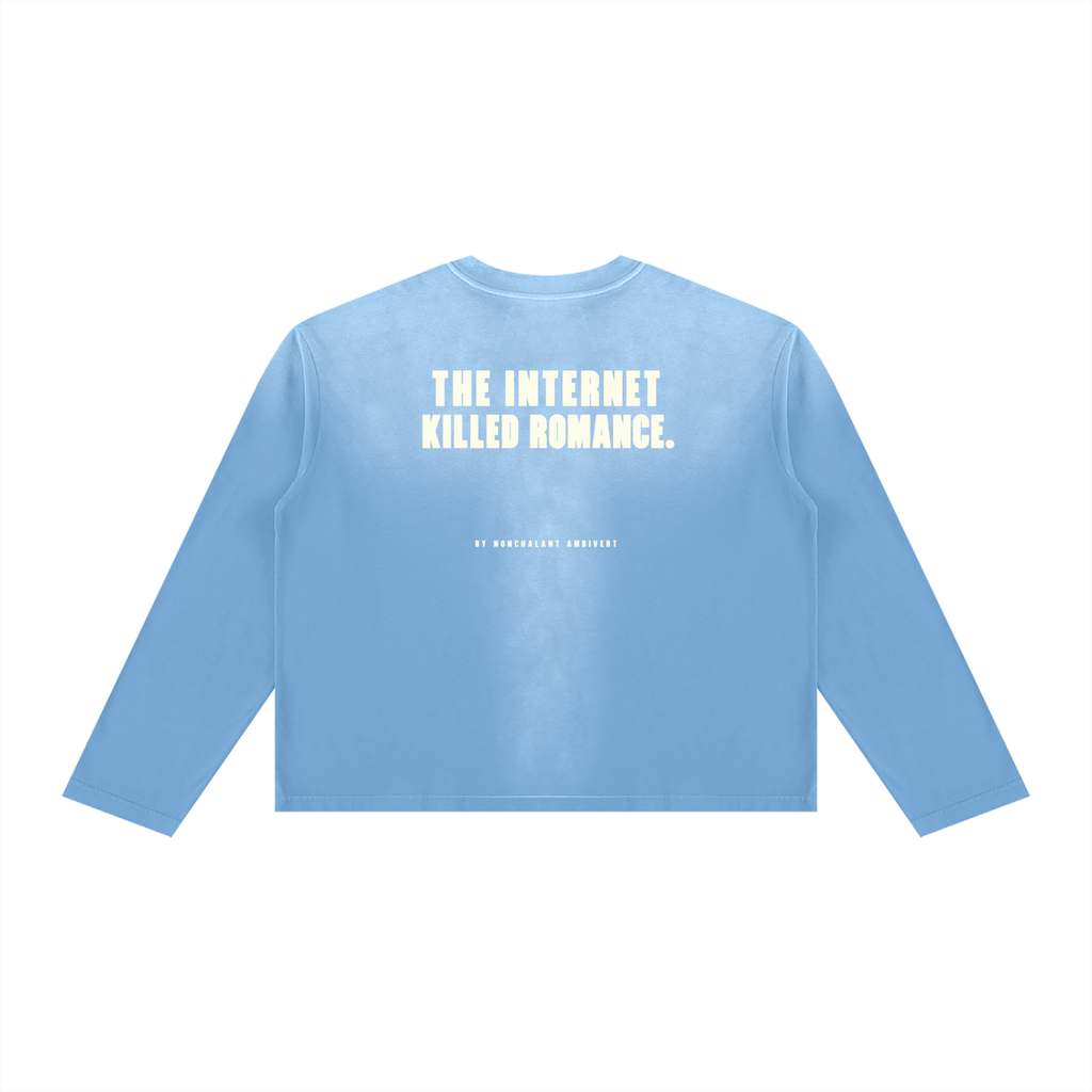 Unisex Sunfade Boxy Long Sleeve T-Shirt