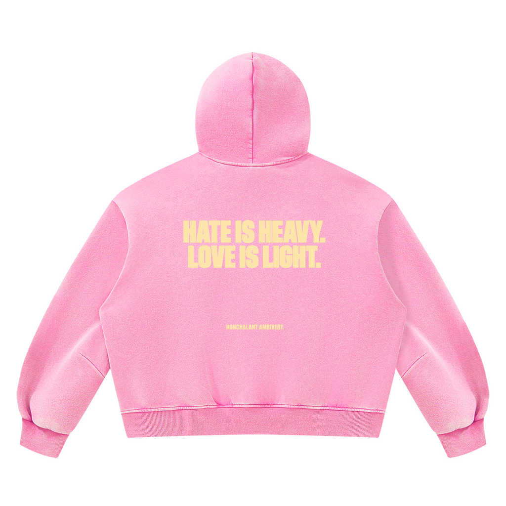 Unisex Vintage Wash Boxy Fleece Hoodie