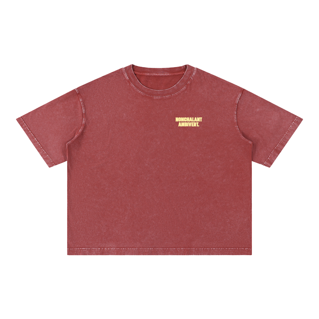 Mineral Wash Boxy Cotton T-Shirt
