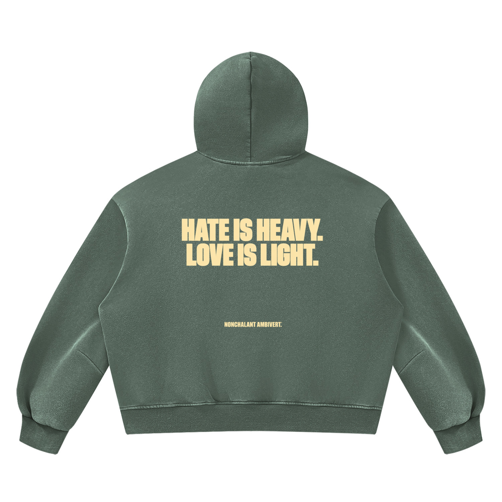Unisex Vintage Wash Boxy Fleece Hoodie