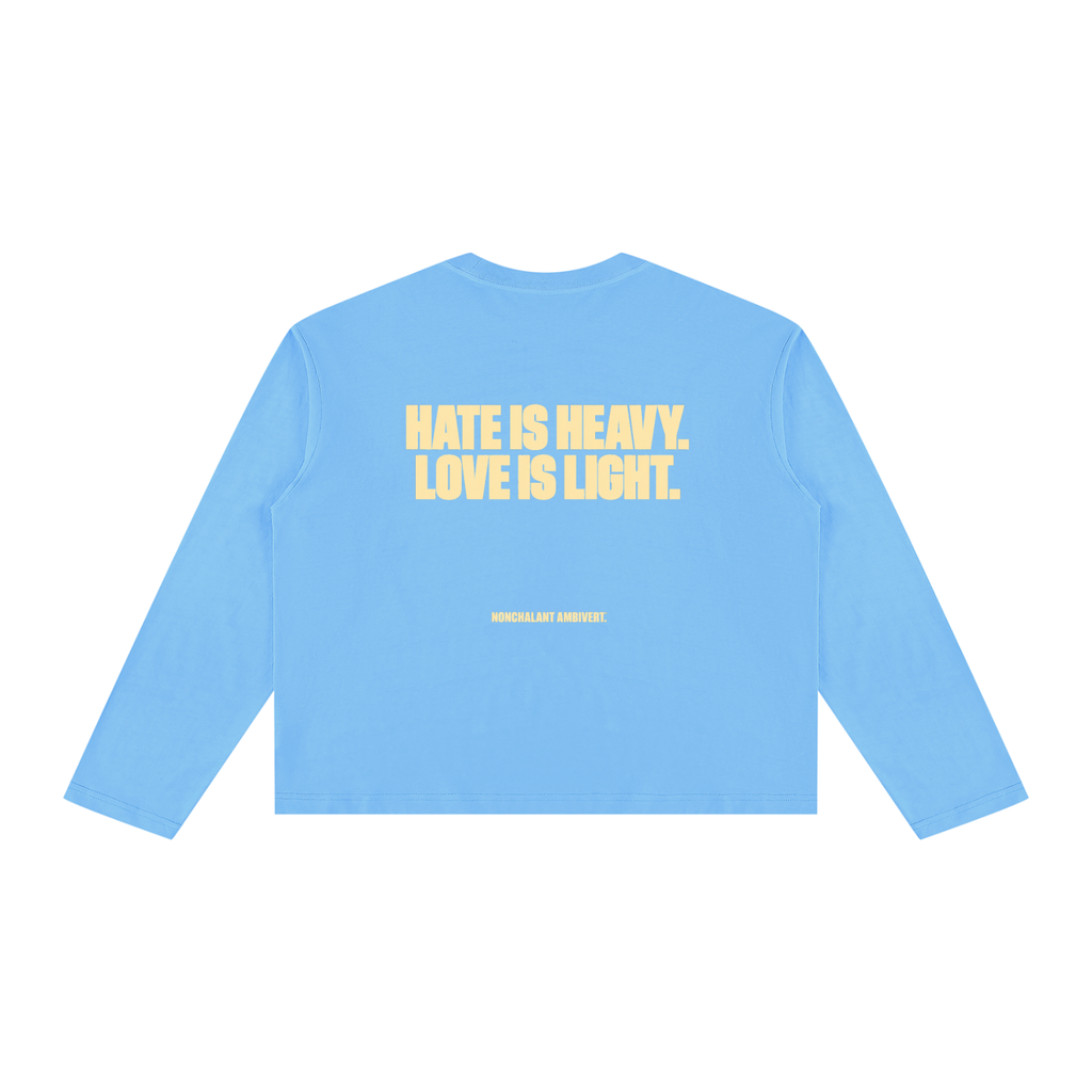 Unisex Vintage Wash Long Sleeve Boxy T-Shirt