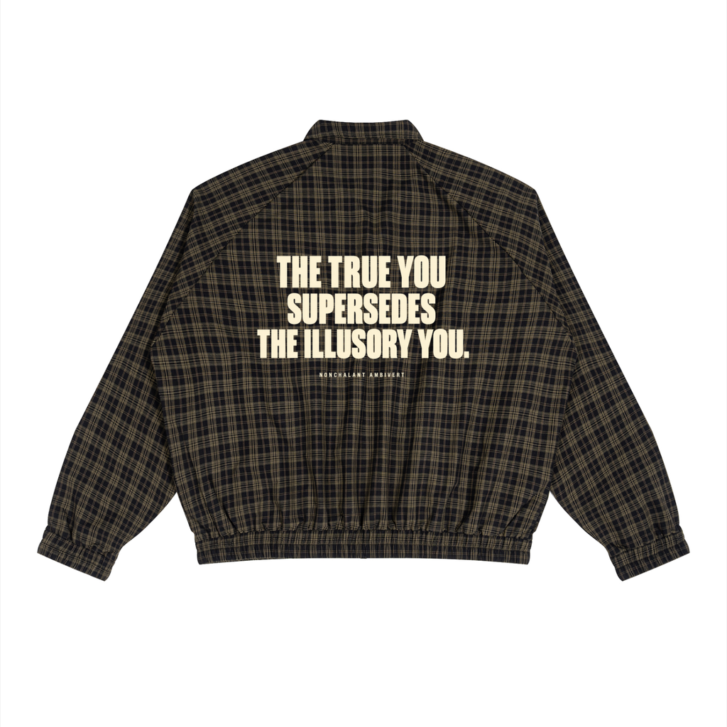 Unisex Plaid Full-Zip Track Jacket